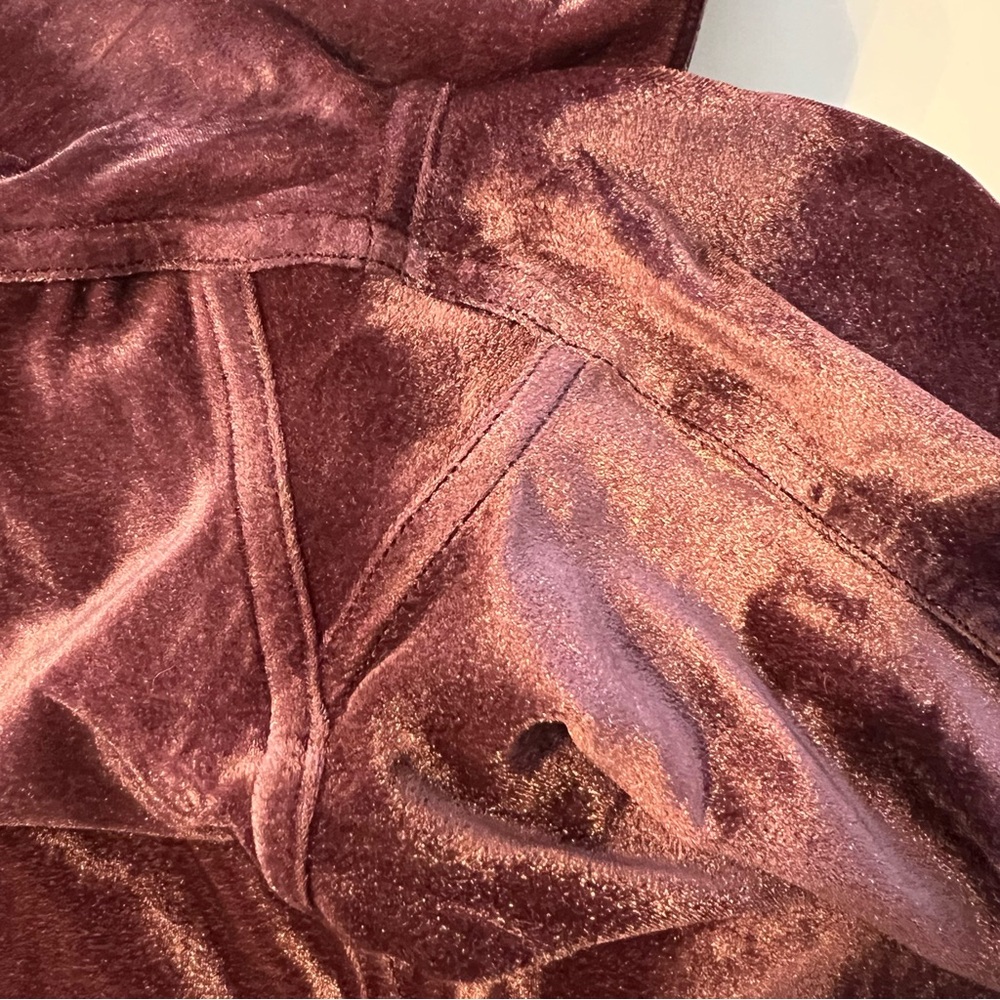 Lululemon Wunder Under High Rise Pink Velvet Leggings Womens Size 12 - Picture 9 of 13